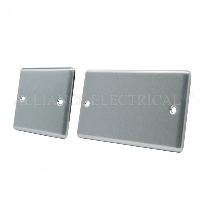 Electrical Blanking Single 1G/ Double 2G Polished Chrome Classical Blank Plate 