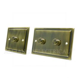 Click Deco Satin Brass Dimmer Switches - View #5